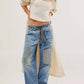 Free People - Moxie Low Slung Barrel Jeans