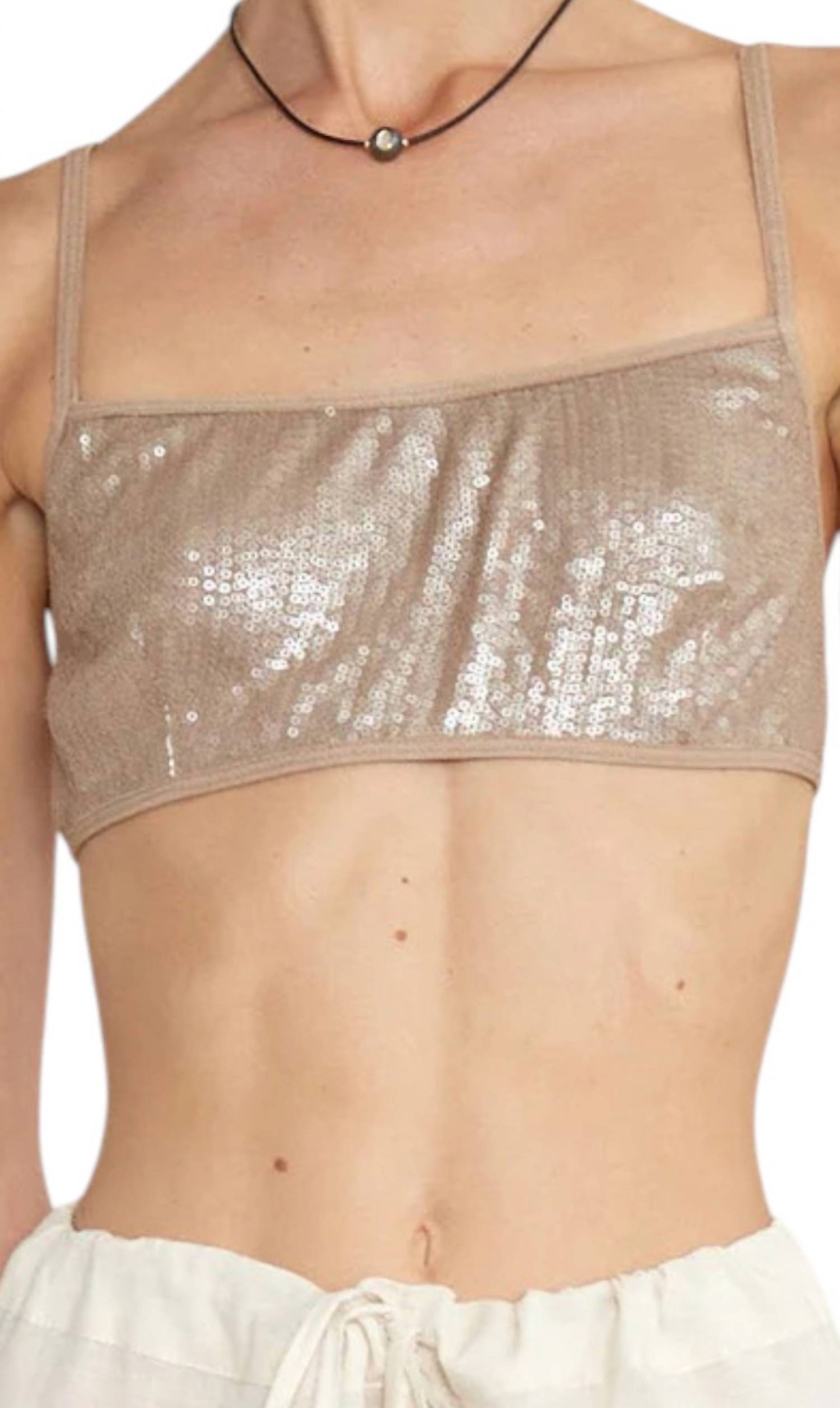 Chan Luu - Stella Sequin Bralette