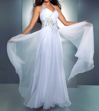 Mac Duggal - Flowy Halter Gown