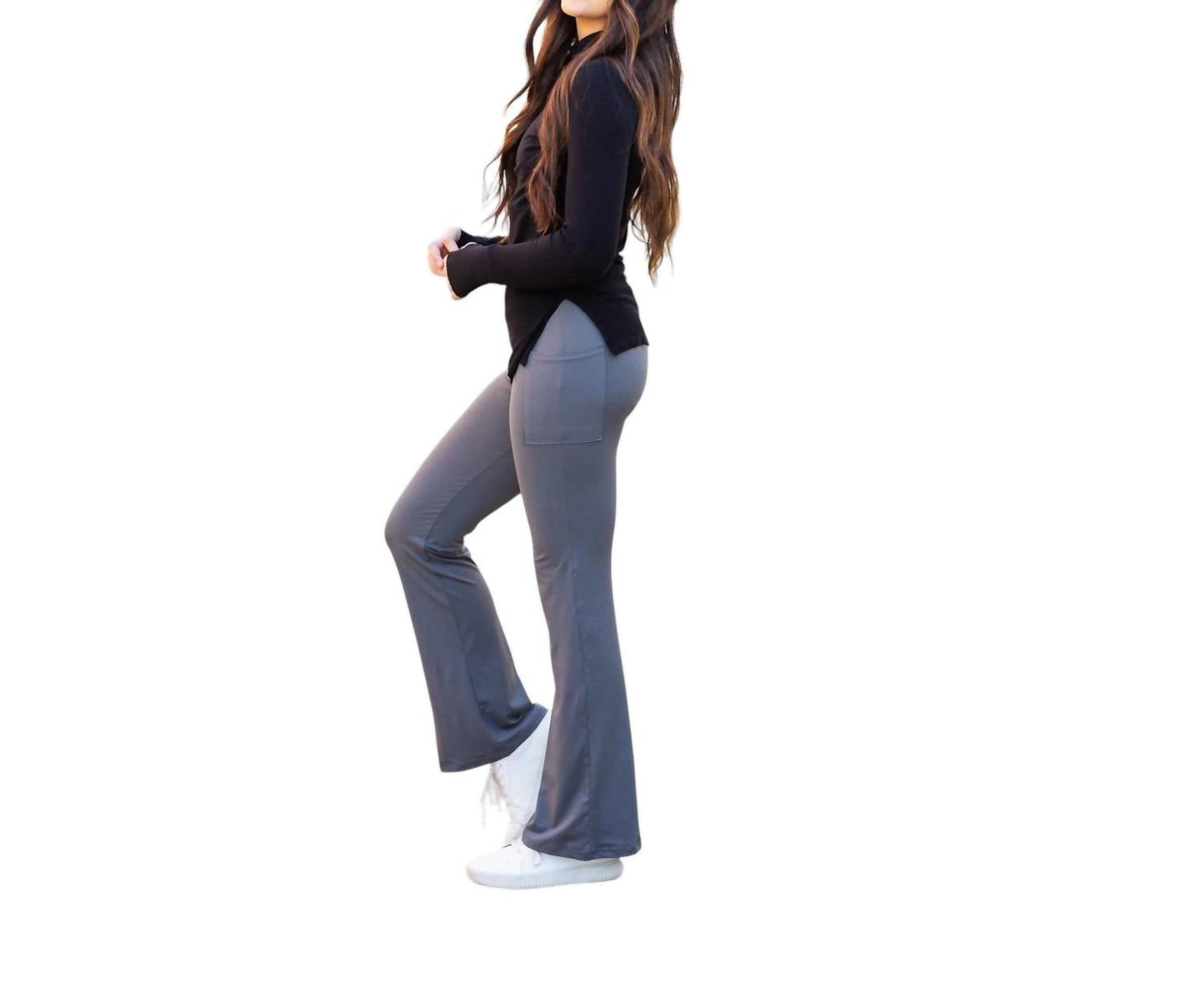 Julia Rose - Cassie Bootcut Leggings with Pockets