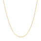 14k Yellow Gold Faceted Cable Link Chain 1.3mm