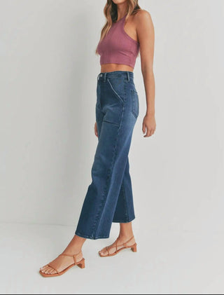 Just Black Denim - Cargo Pocket Wide Leg Jeans