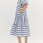 Entro - Striped Midi Dress