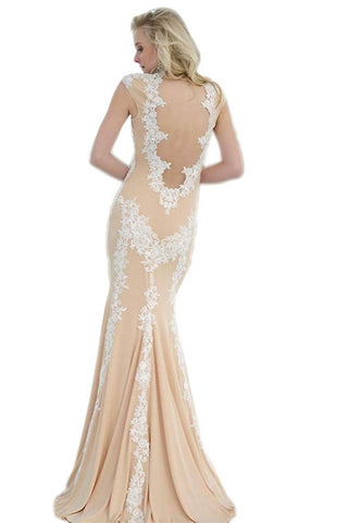 Jovani - Mermaid Fit Long Prom Gown