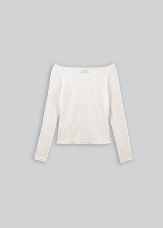 Esthe - Knitted Boat Neck Top