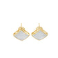 Aamiaa - Stan-e-2.28-162-14yg Princess Shaped Natural Diamond Earrings