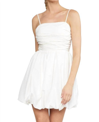 Entro - Theresa Spaghetti Strap Ruched Bubble Mini Dress