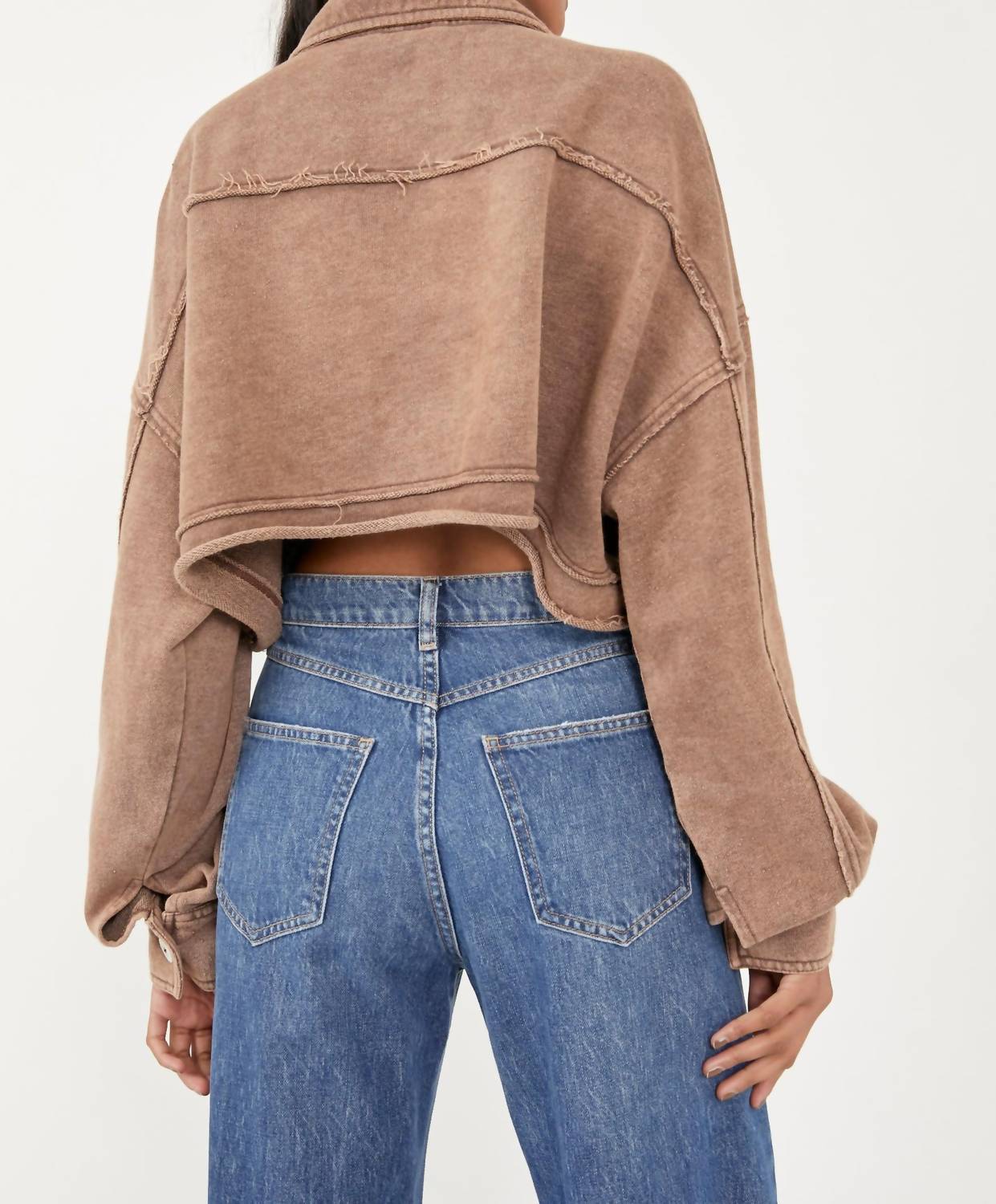 Free People - Saturday Shirtlong Sleve Button Front Jacket