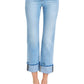 Risen - High Rise Cuffed Straight Jeans