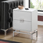 Accent Side Table, Storage Drawer, Modern Design