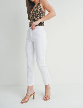 Just Black Denim - Arrow Straight White Denim Jean