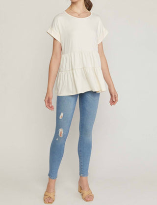 Entro - Short Sleeve Tiered Tunic