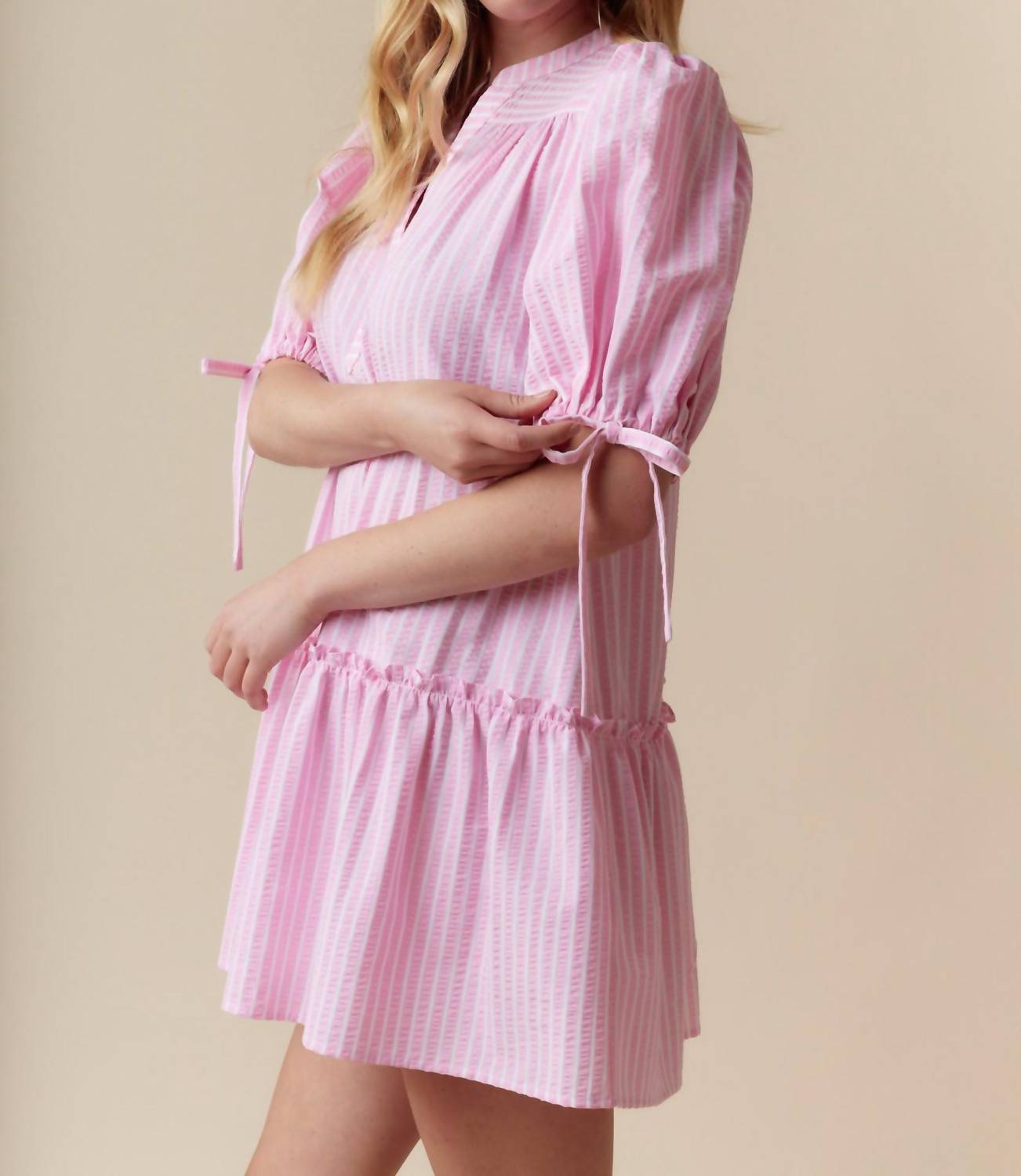 Fantastic Fawn - Palm Springs Striped Dress