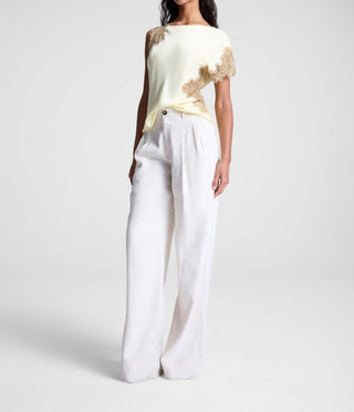 A.L.C. - Alessia Satin Lace Top