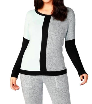 French Kyss - Long Sleeve Color Block Crew