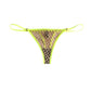 Titov - Women's Natasha Mesh Thong With Neon Trim