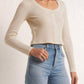 Z Supply - Ciana Cropped Waffle Top