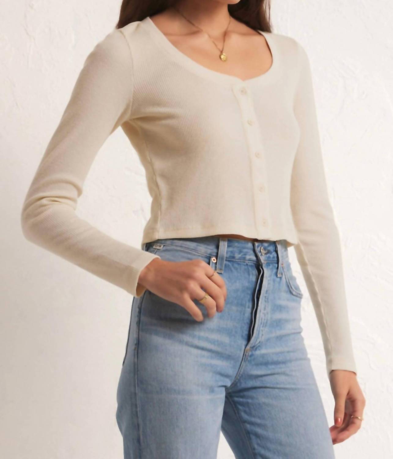 Z Supply - Ciana Cropped Waffle Top