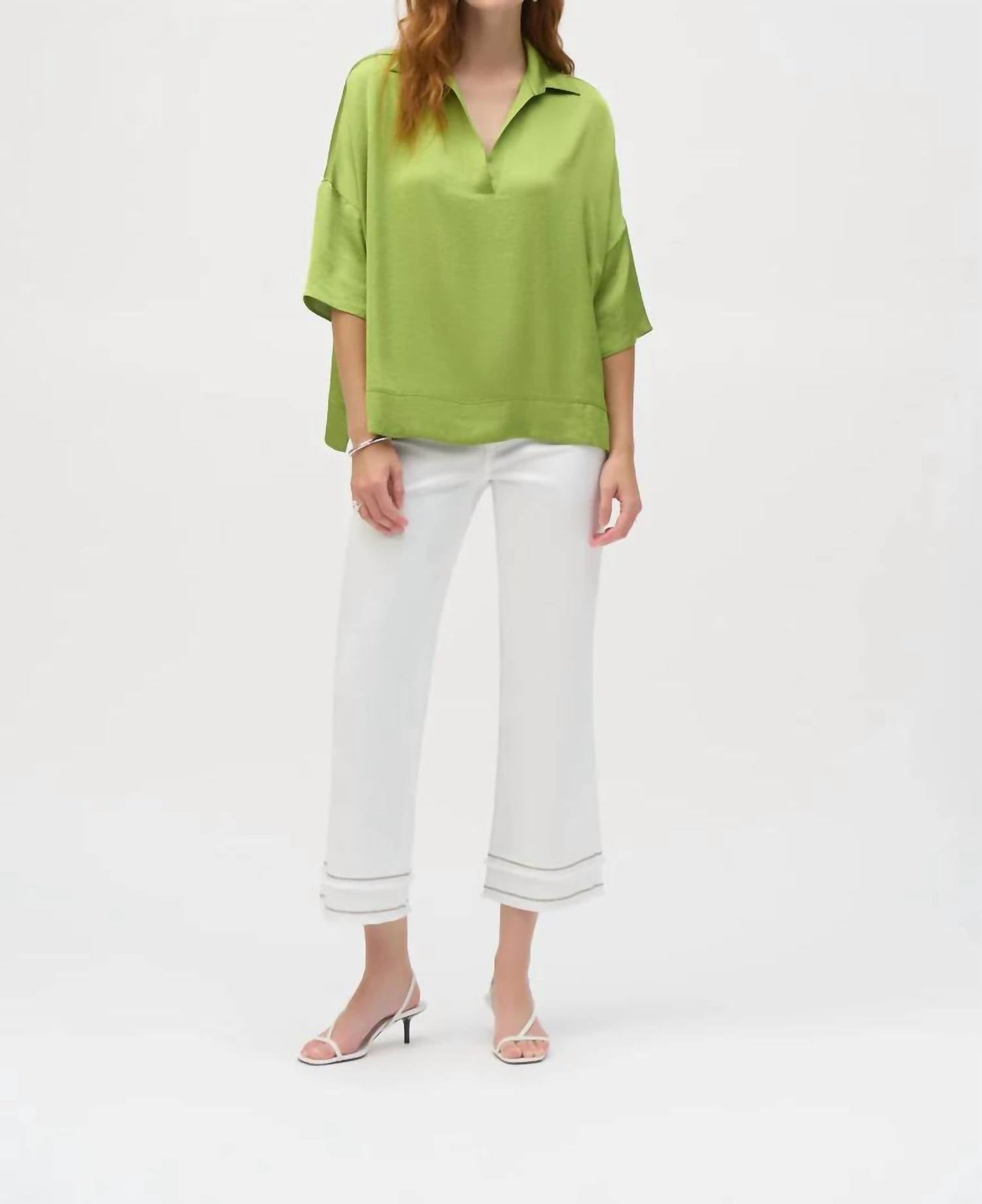 Joseph Ribkoff - Hammered Satin Boxy Top
