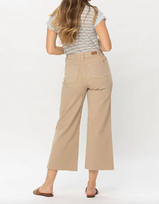 Judy Blue - Garment Dyed Wide Leg Crops