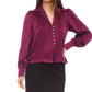 Karen Kane - Shirred Satin Blouse