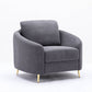 Yuina Linen Chair - Gray