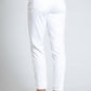 Apny - Double Layer Frayed Tulip Hem Cropped Pants