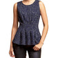 Eva Franco - Metallic Peplum Top
