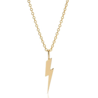 Eklexic - Women's Katie Lightning Bolt Charm Necklace