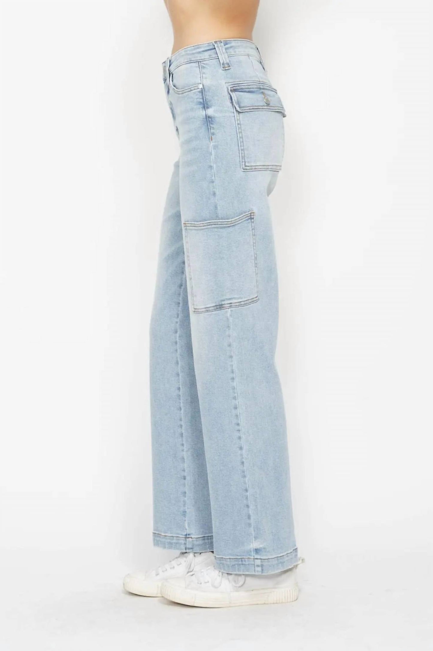 Judy Blue - High Waist Cargo Wide Leg Jean