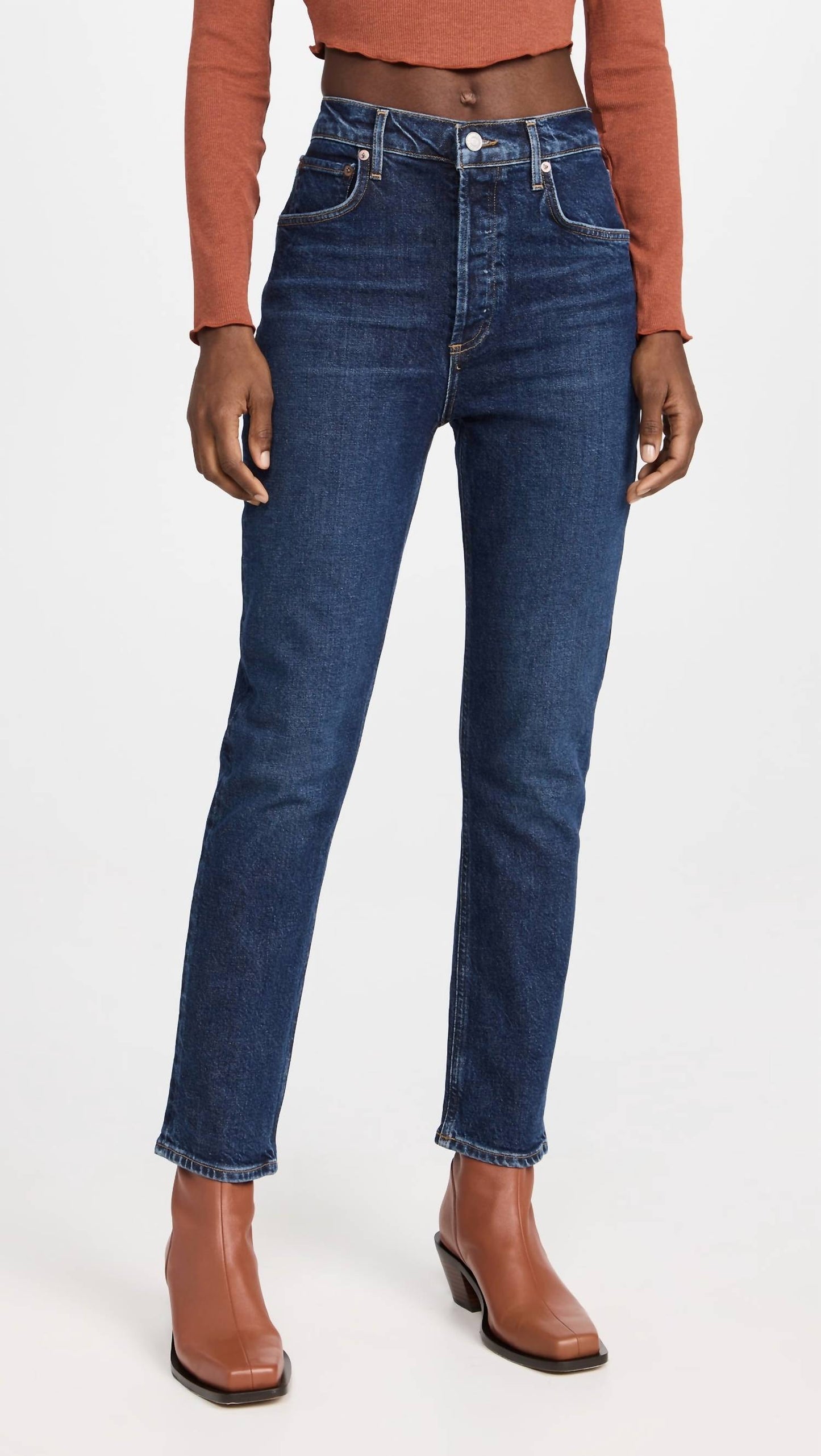 Agolde - Riley High Rise Straight Crop Jean