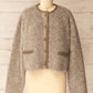 Mable - Fuzzy Boxy Crop Jacket