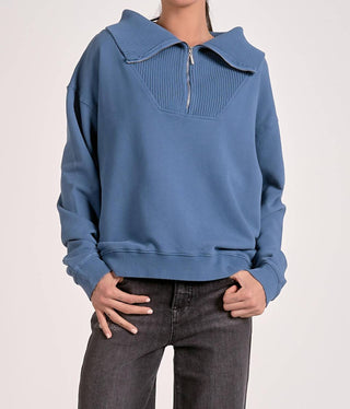 Elan - Cassandra Half Zip Sweatshirt