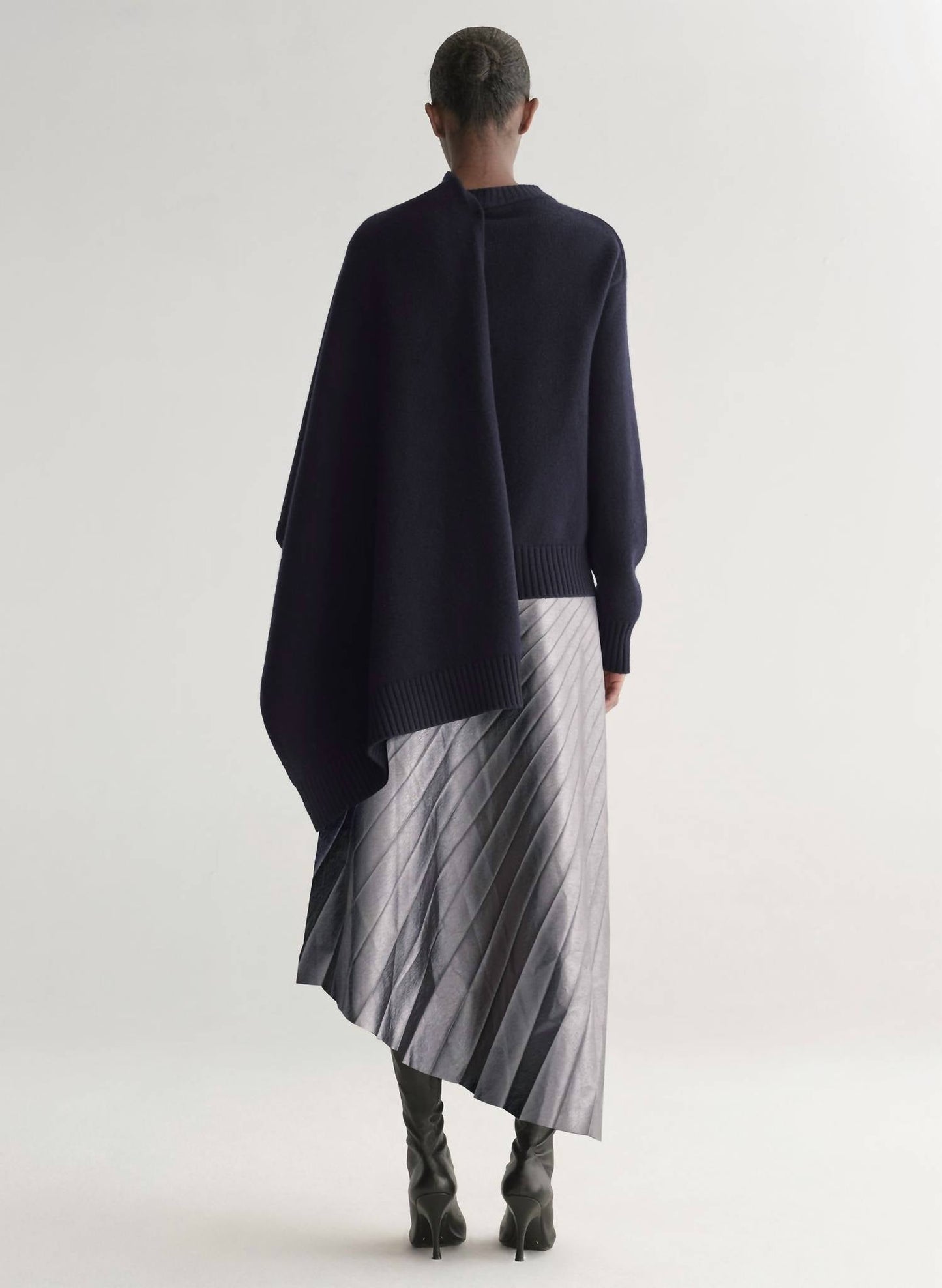 A.L.C. - Tracy Metallic Vegan Leather Skirt