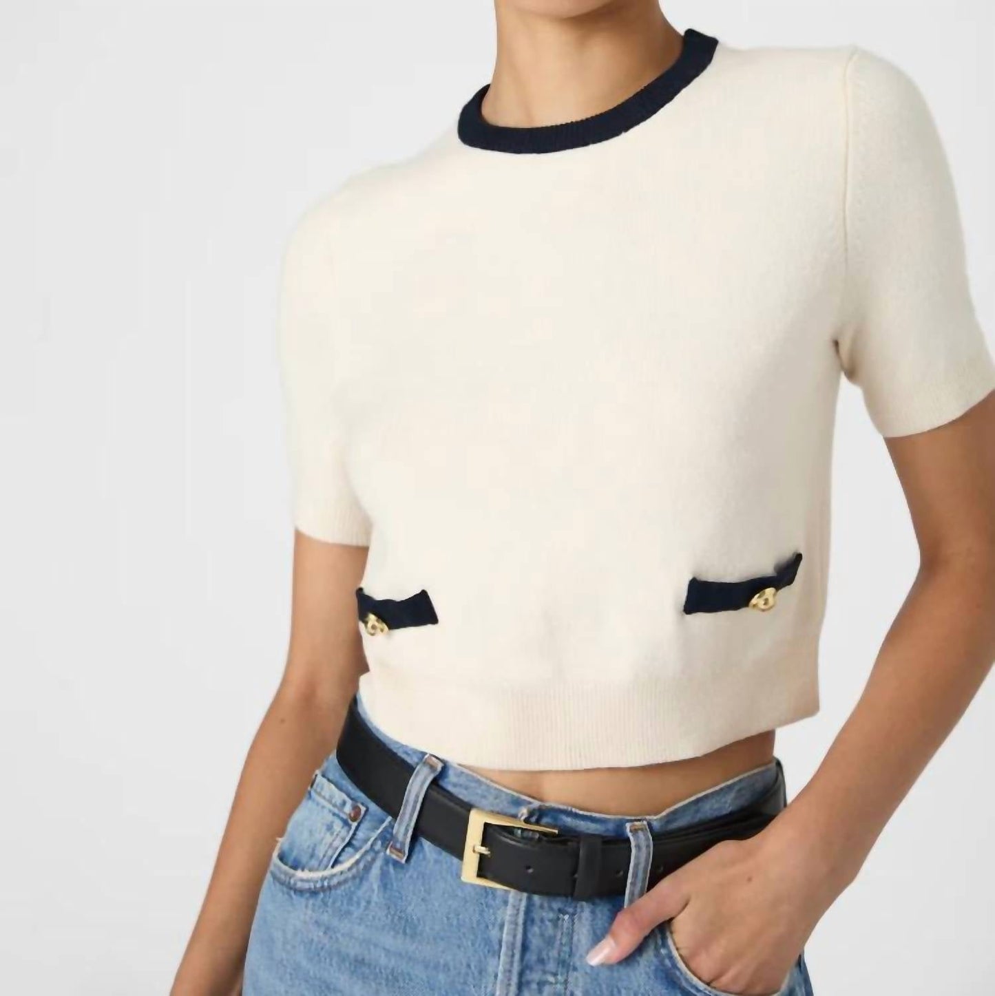 French Connection - Babysoft Short Sleeve Top