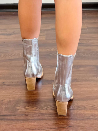 Chinese Laundry - Cali Metallic Block Heel Boots