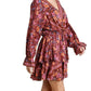 Umgee - Floral Border Print Layered Dress