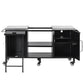 K&K 72.4' Large Grill Table for Big Green Egg