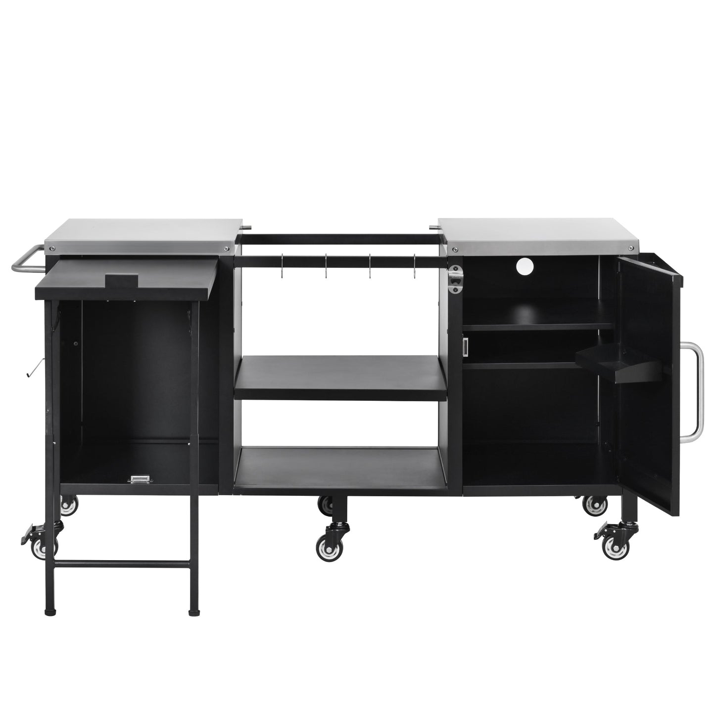 K&K 72.4' Large Grill Table for Big Green Egg