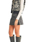 &Merci - Floral Cropped Puffer Vest