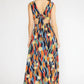 Entro - Tropical Maxi Dress With Cut Outs