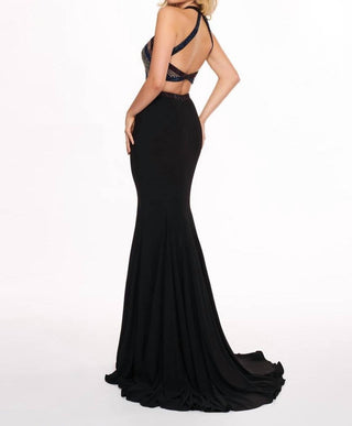 Rachel Allan - Beaded Jersey Evening Gown