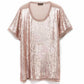 As By Df - GENEVA MATTE SEQUIN TEE
