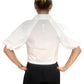 Steve Madden - Bubble Sleeve Cotton Crop Top