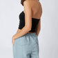 Cotton Candy - Slinky Ruched Tube Top