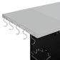 K&K 76.6' Outdoor Grill Cart with Storage Cabinet