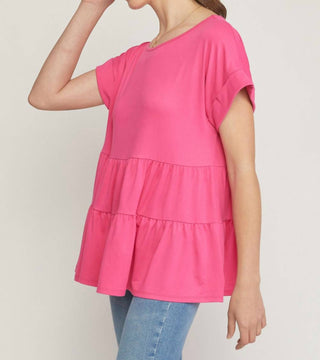 Entro - Short Sleeve Tiered Tunic