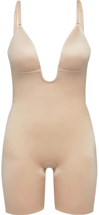 Spanx - Plunge Low-Back Mid-Thigh Bodysuit