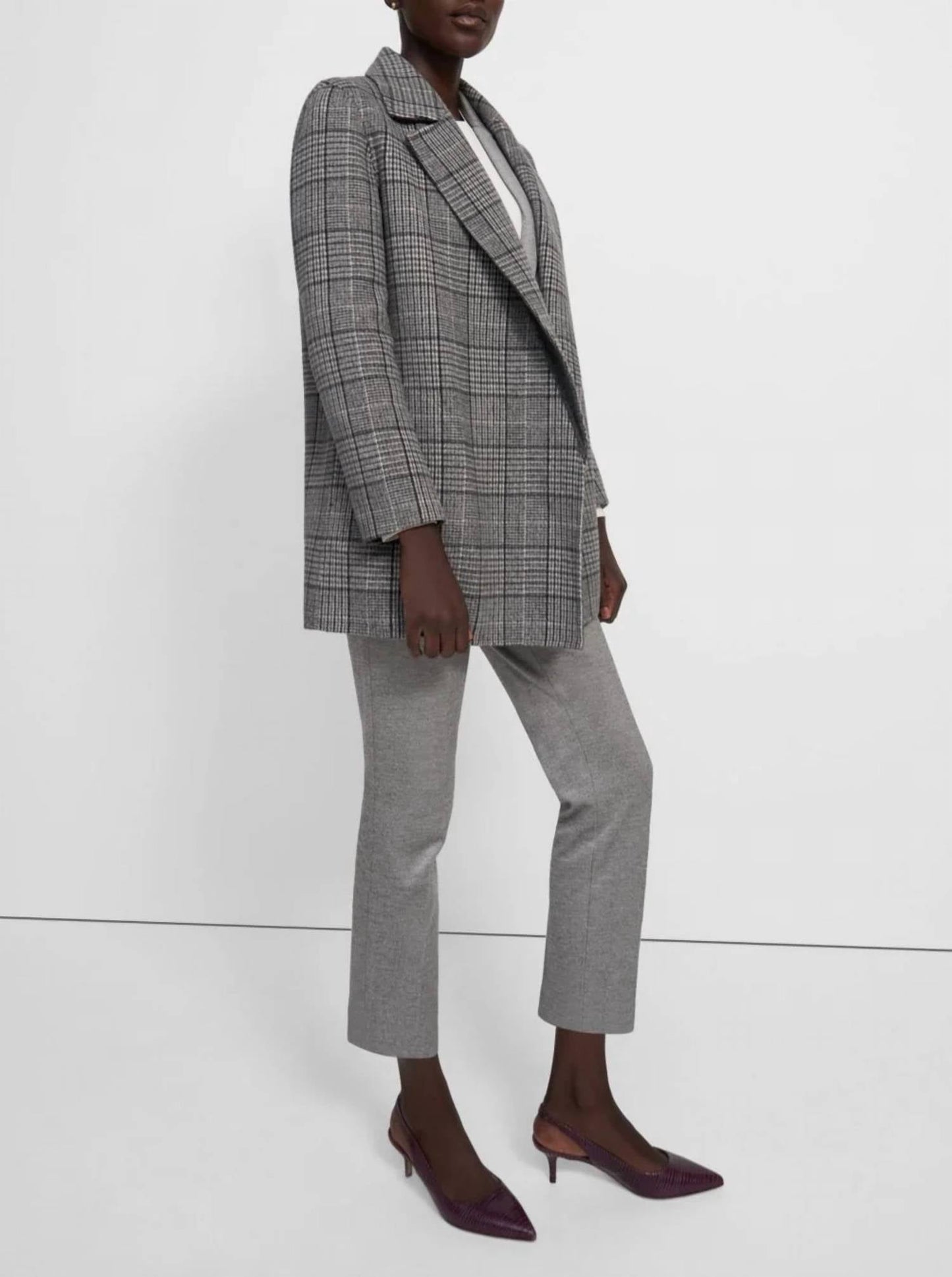 Theory - CLAIRENE WEST PLAID JACKET