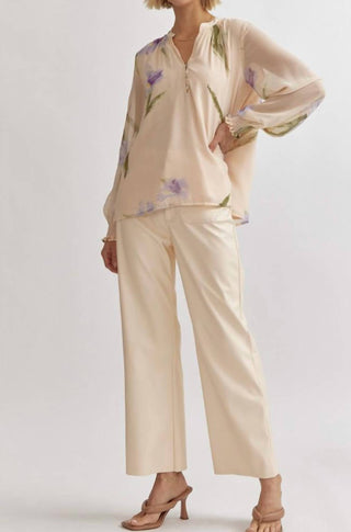 Entro - Chiffon Floral Blouse